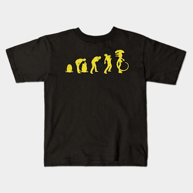 Evolution Alien Kids T-Shirt by GoatKlan